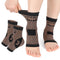 Copper Infused Ankle Brace, Compression Socks for Men and Women, Foot Support Wraps for Achilles Tendon and Plantar