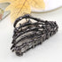 Metal Skull Hand Hair Clip, 1 Pcs Gunmetal Hair Claw Clip for Thin Hair, Punk & Y2K Style