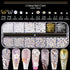 Mixed 3D Nail Art Gem Decoration Accessories Kit #1, Aurora Bear Bow Butterfly Starry AB Rhinestone Charm Jewelry