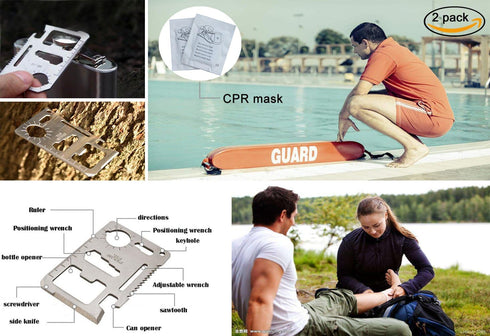 Compact First Aid Kit (228pcs) for Family Emergency Care, Waterproof EVA Case, Ideal for Car, Home, Camping
