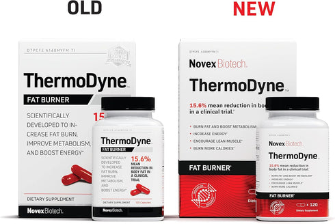 Novex Biotech ThermoDyne - Thermogenic Fat Burner Pills for Appetite Suppression, Metabolism Boost, Energy, and Focus -