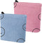 Teircno 2 PCS Corduroy Period Bag for women, Cute Sanitary Napkin Storage Bag