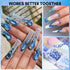 Makartt Blue Nail Rhinestones, Multi-Size Flatback Crystal Glass Nail Charms for DIY Crafts and Nail Art Supplies