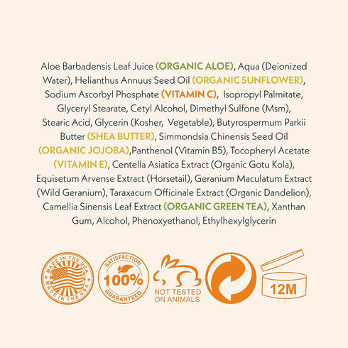 Vitamin C Face Moisturizer by Eve Hansen - Lightweight Hydrating Cream with Natural Ingredients, 4 oz