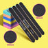TsMADDTs Nail Care Tools Kit - 6PCS Rectangular Buffers & 6PCS Black 100/180 Grit Nail Files for Women