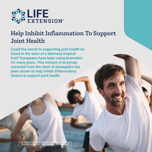 Life Extension Specially-Coated Bromelain, 60 Enteric-Coated Tablets for Joint Health