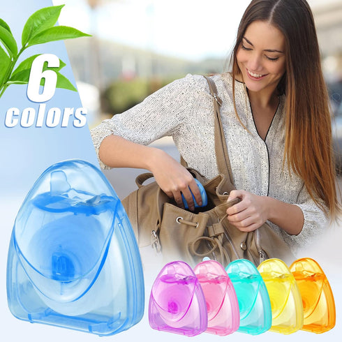 Patelai 48 Boxes Dental Floss Bulk, Mini Mint Waxed Dental Floss for Adults, Each 164 ft/50 Meters
