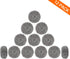 12Pack Upgraded Steel Wool Scrubbers by ovwo - Heavy Duty Stainless Steel Cleaning Pads