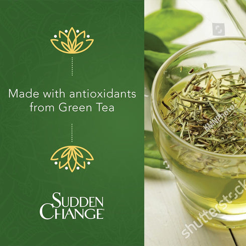 Sudden Change Green Tea Facial Mask – 3.4 oz, Diminish Wrinkles, Puffiness, Improve Texture