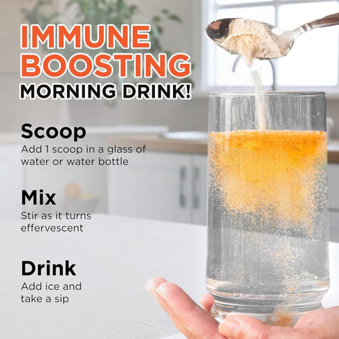 Livingood Daily High Dose Vitamin C Powder Supplement - 2,600mg Ascorbic Acid for Immunity & Skin Health - 30 Servings