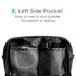 Narwey Small PU Leather Makeup Bag - Mini Cosmetic Pouch with Compartments for Women and Girls (Black)