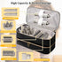 Travel Carrying Case for Shark Flex Style, Double-Layer Storage Case for Shark SpeedStyle Hair Dryer Attachments, Waterproof PU Leather Organizer Bag for Shark Flexstyle Airwrap Styler (Black)