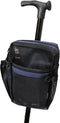 Secure Pouch Easily Attaches to Cane, Walker, Crutches, and Wheel Chairs - American Made, Navy Blue