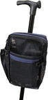 Secure Pouch Easily Attaches to Cane, Walker, Crutches, and Wheel Chairs - American Made, Navy Blue