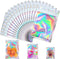 100 Pcs Holographic Mylar Bags, Resealable Smell Proof Bags for Small Business, Gift Packaging (2.8x3.9in)