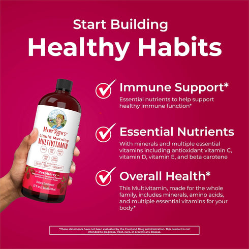 Multivitamin for Women, Men & Kids - Vegan, Sugar Free, Daily Multivitamins, Non-GMO, 32 Fl Oz