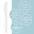 Plasticpro Disposable Heavyweight White Plastic Knives, Pack of 50 Count