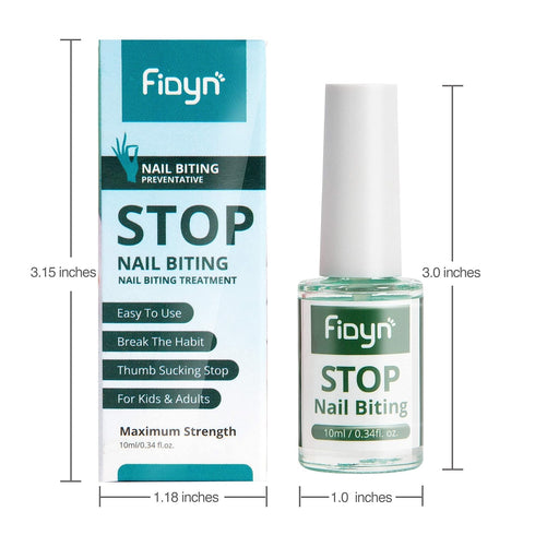 No Bite Nail Polish, Nail Biting Treatment with Bitter Polish to Help Quit Nail Biting and Stop Thumb Sucking