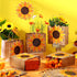 MotiMind 18 Summer Pcs Sunflower Party Gift Bags with Handles Sunflower Paper Goodie Bag for Birthday Party Favor
