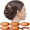 RC ROCHE ORNAMENT 6 Pcs Lay Flat Claw Hair Clips - Women Curved Side Opening Slide Comb Strong Hold No Slip Grip