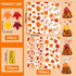 YUJUN 120 60 Supplies(4 PCS Fall Cellophane Treat Bags,Maple Leaves Gift Goodie Candy Autumn Clear Cello Bags
