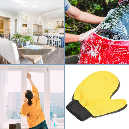 Cleaning Mitten - Microfiber Gloves Wash Dishes, Clothes & Shutters, Apply to House Cleaning
