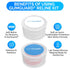Reline Set Denture Putty Pack - Fast Self-Curing, Versatile for Custom Fit & Comfort in Dentures, 4 Pack