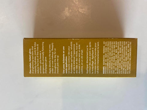 TULA Skin Care Eye Balm Gold Glow, Dark Circle Treatment, Hydrate & Brighten Undereye Area, 0.35 oz