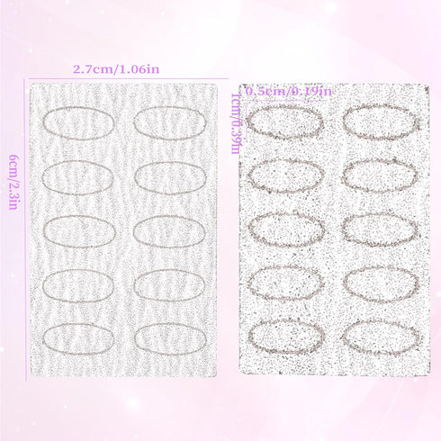 Nail Cuticle Pusher Kit - Self-Adhesive Sandpaper Manicure Tools, 240/100 Grit Sandpaper Sheets, Nail Care