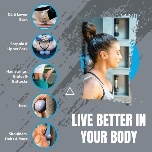 Tune Up Fitness – Alpha Ball, Larger Sized Yoga Massage Therapy Ball for Deep Tissue Myofascial Release and Pain Relief