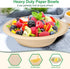 50 Pack Disposable Bowls, 20 oz Heavy Duty Paper Soup Bowls, Biodegradable Compostable for Salad, Ice Cream, Party