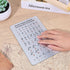 Larrel Braille Alphabet Board, Aluminum Letter Fingerboard Portable Carved Dots Numbers Board Braille Gifts Alphabet