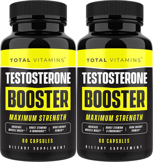 Testosterone Booster for Men - Alpha Pills for Max Muscle Growth, Libido, Energy, and Stamina - Male Enhancing