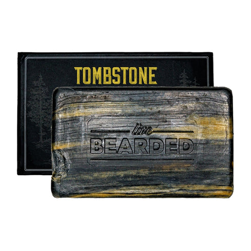 Live Bearded All-Natural Bar Soap for Men, 3-Pack of 3.5 oz. Bars, Exfoliates, Moisturizes - Bamboo, Charcoal, Coconut,