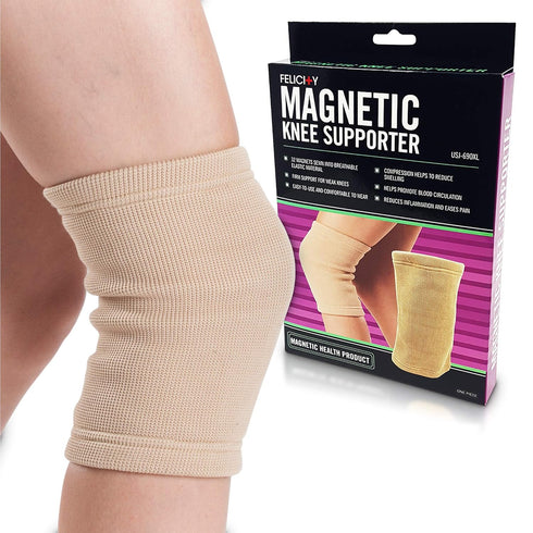 Daiwa Felicity Knee Compression Sleeve, Beige, Provides Uniform Support for Pain