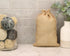 CleverDelights 8" x 12" Burlap Bags - 5 Pack, Jute Drawstring Sacks