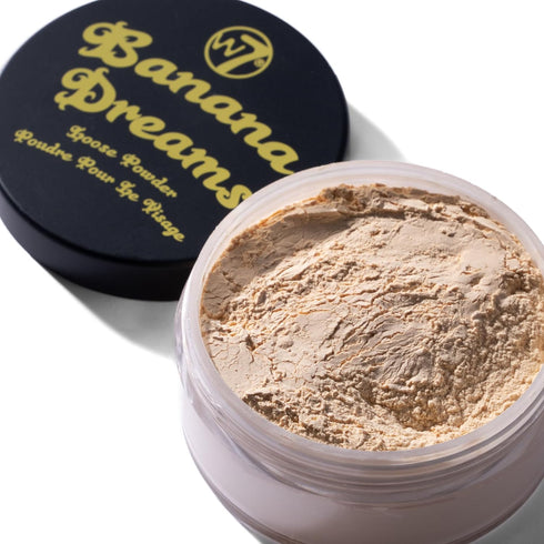 W7 Banana Dreams Loose Setting Powder, Weightless Yellow Blurring Powder for All Skin Tones - 2 Pack