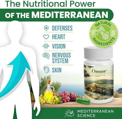 Omnes Complete Multivitamin - Natural Extracts, 12 Vitamins & Minerals, 60 Capsules