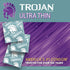 TROJAN 12 Count Pack Ultra Thin Sensitivity Condoms - Ribbed