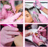 mummy 3.5 Pink Textured Nitrile Gloves Mil For Tattoo,Piercing,Beauty Salon,Home Clean,Gardening Use,Hotel Services