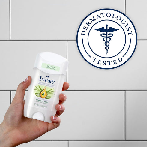 Ivory Gentle Aluminum Free Deodorant with Hint Of Aloe, 2.4 oz, 1.8 Lb (Packaging may vary)