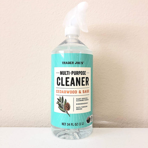 TJ's Multi-purpose Cleaner Cedar Wood & Sage Trader Joe's 34 Fl Oz.