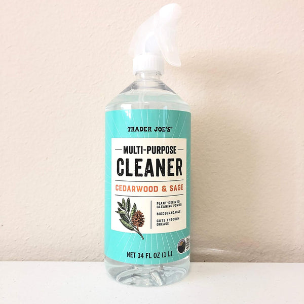 TJ's Multi-purpose Cleaner Cedar Wood & Sage Trader Joe's 34 Fl Oz.