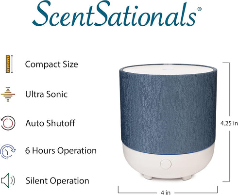 Scentsationals Eclectic Diffuser with Scented Essential Oils - Electric Fragrance Home Air Freshener Gift (Audrianne)