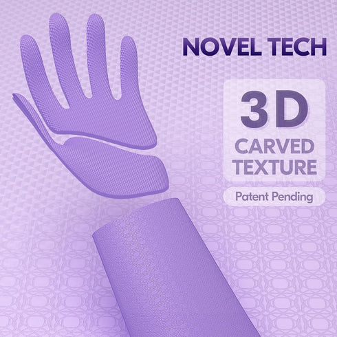 Vgo... 2 Pairs Reusable Household Gloves, Innovative Lined Dishwashing Gloves, Long Sleeves Kitchen Gloves (Violet&Pink)