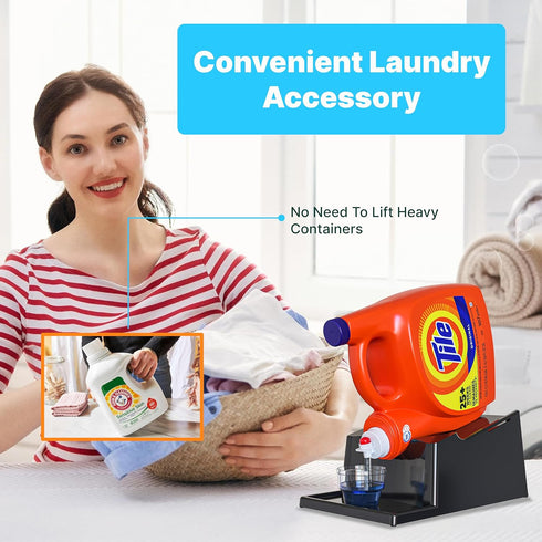 Skywin No-Spill Liquid Laundry Detergent Holder Organizer with Drip Tray for Laundry Room