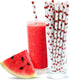 Watermelon Paper Straws Pack of 100, Biodegradable Disposable Party Decorations, 7.75 Inches