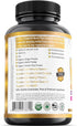 9-in-1 Immune Support Vitamin C (1000mg), D3 (5000 IU), Zinc (22mg) with Elderberry, Turmeric, Echinacea, Ginger,