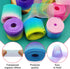 6 Rolls Organza Chiffon Ribbons, Rainbow Wrapping, Sheer for Crafts, Gift Wrapping