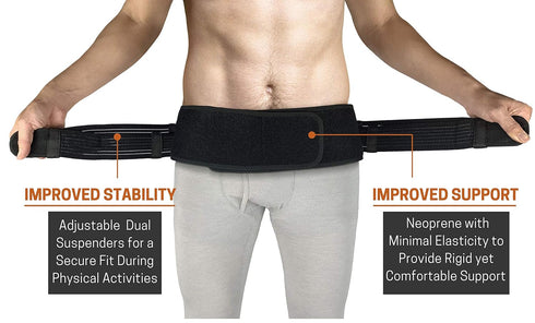 Vriksasana Posture Sacroiliac Hip Belt for Women and Men That Alleviates Sciatic, Pelvic, Lower Back, Leg and Sacral